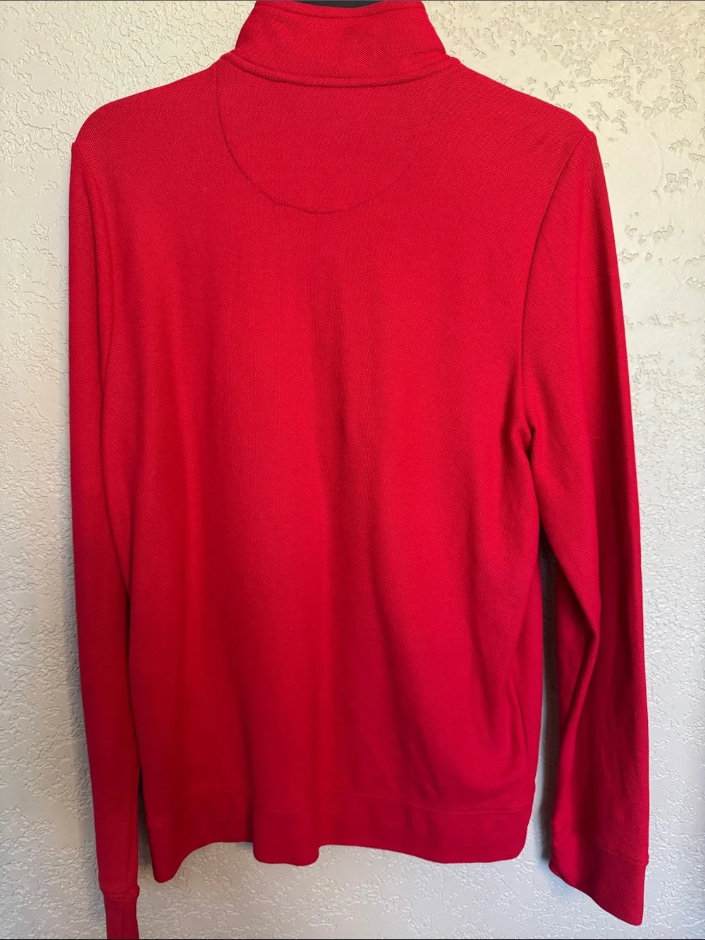 Vineyard Vines Men's Bright Red Quarter-Zip Pullover